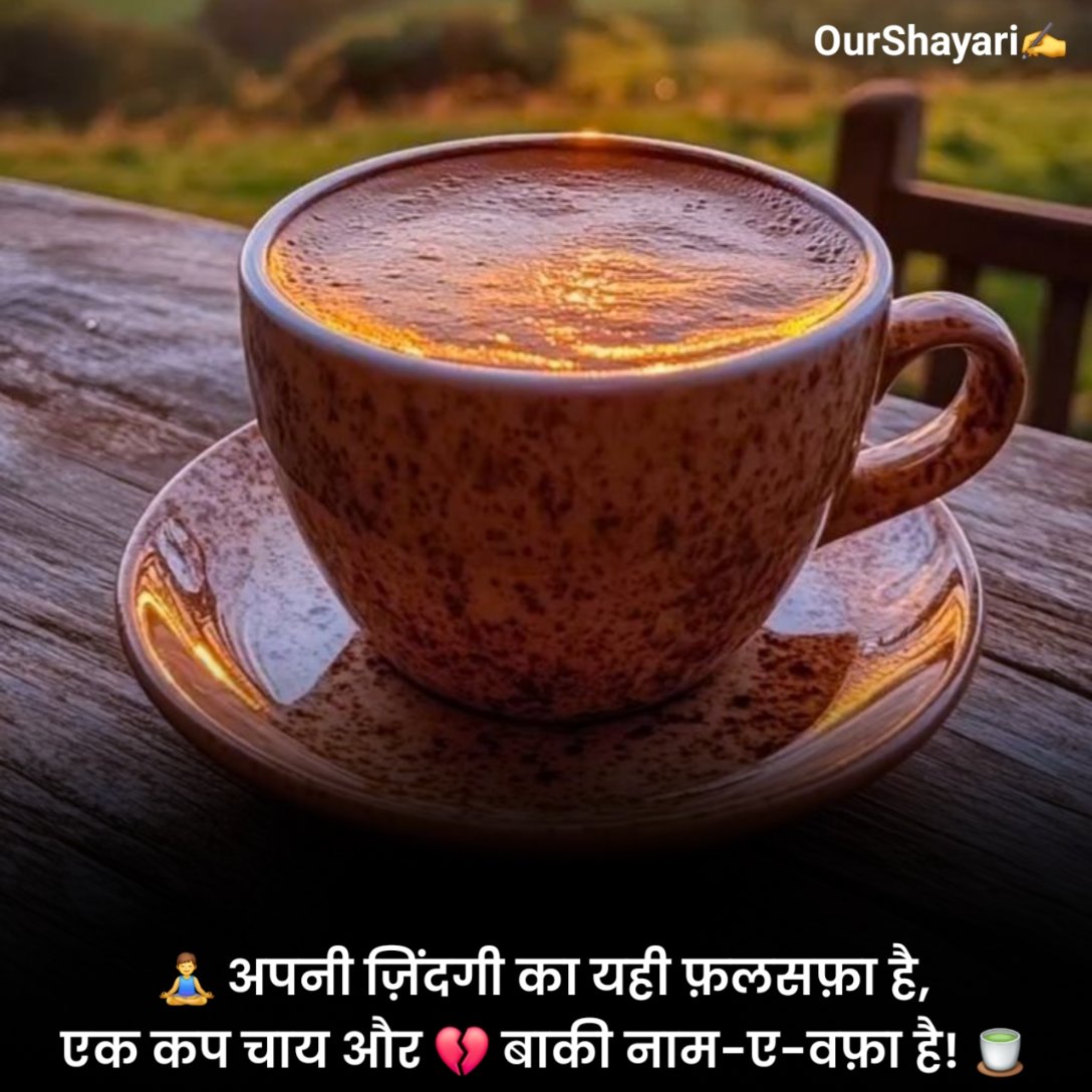 सुबह की चाय पर शायरी