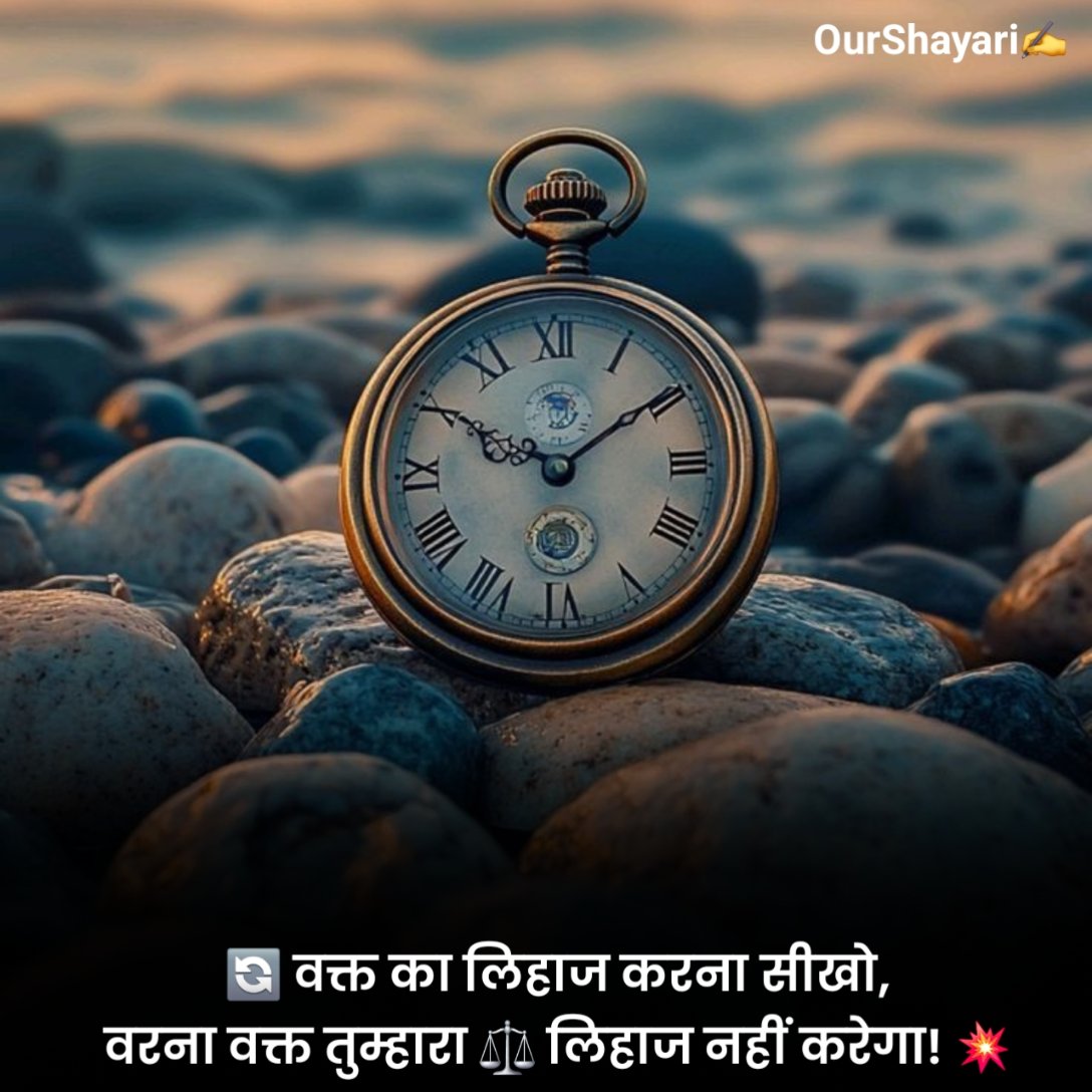 वक्त पर शायरी 2 लाइन